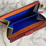 Women's Blue Leather Rfid Purse, thumbnail 10 of 11