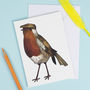 Robin In A Flat Cap Card, thumbnail 1 of 2
