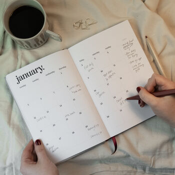 2026 Diary Weekly Planner A5 Hardback Organiser, 7 of 12