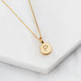 Extra Small Gold Or Silver Personalised Disc Necklace, thumbnail 3 of 10