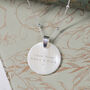 Sterling Silver And Shell Personalised Mummy Necklace, thumbnail 3 of 8