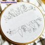 Summer Vase Floral Modern Embroidery Kit For Beginners, thumbnail 5 of 5