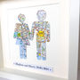 Personalised Couple Map Picture / Wedding Gift, thumbnail 3 of 12