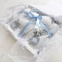 Personalised Blue Elephant And Owl Blanket, thumbnail 4 of 10
