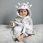 Personalised Soft Baby Giraffe Dressing Gown, thumbnail 3 of 6