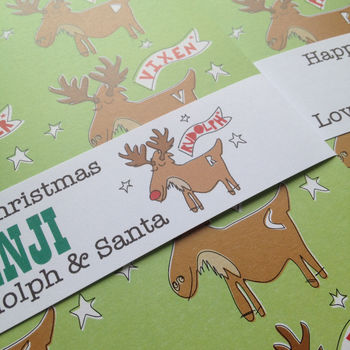 Children's Christmas Personalised Reindeer Notebook, 5 of 9