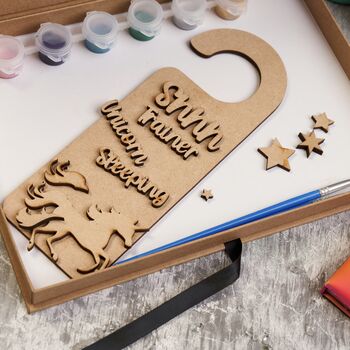 Unicorn Door Sign Craft Kit, 3 of 4