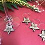 Personalised Christmas Star Wine Glass Charms, thumbnail 9 of 12