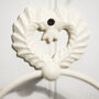 Heart Iron Wall Mounted Bathroom Towel Ring, thumbnail 4 of 9