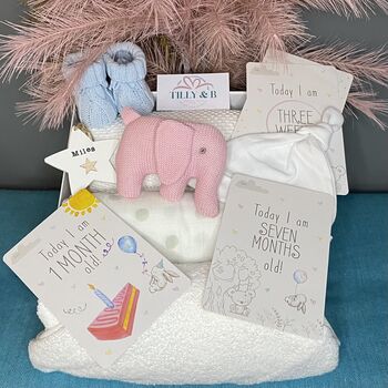 Bespoke Baby Gift Keepsake Box New Mum And Newborn Gift, 4 of 10
