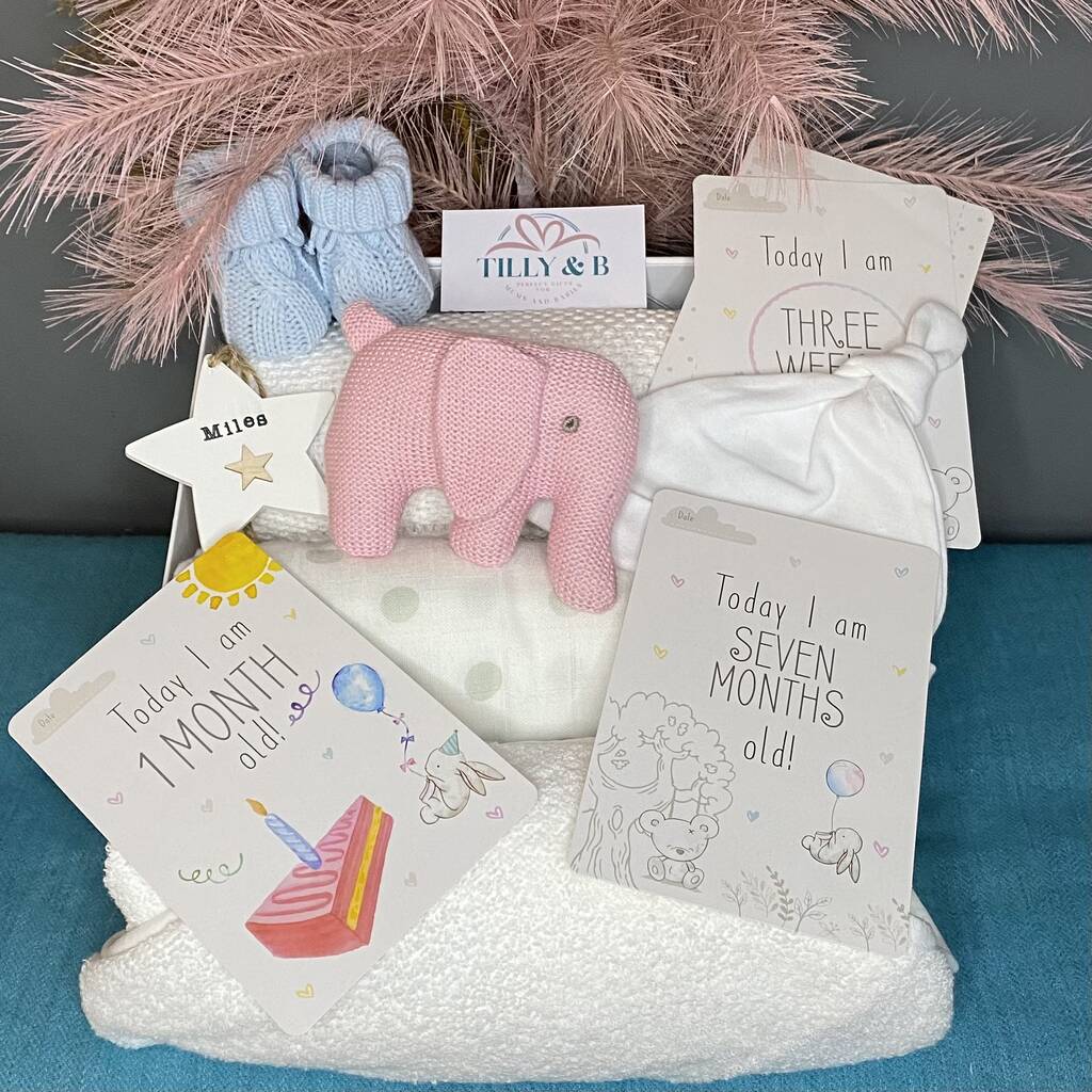 Bespoke Baby Gift Keepsake Box New Mum And Newborn Gift By Tilly & B
