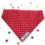 Dog bandana in red, blue, black or pink for girl or boys, thumbnail 2 of 9