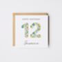 Personalised Happy Birthday Card Liberty Style *Any Age, thumbnail 7 of 8