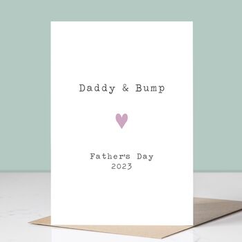 Daddy And Bump Father's Day Card, 2 of 3