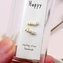 Message Bottle Earrings 'Be Happy', thumbnail 5 of 9