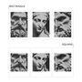 Set Of Three Abstract Statue Faces Art Unframed Prints, thumbnail 2 of 8