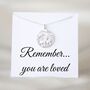 Remember You Are Loved, Personalised Elephant Necklace, thumbnail 1 of 7