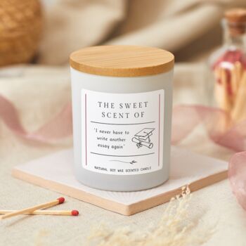 Funny University Graduation Scented Candle Gift For Friend, 9 of 10