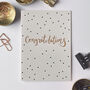 'Congratulations' Polka Dot Letterpress Card, thumbnail 1 of 3