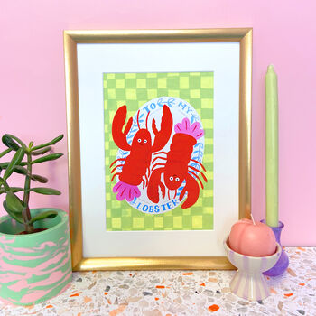 To My Lobster! Personalised Print, 2 of 2