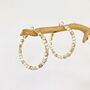Silver And Gold Plated Hoop Earrings, thumbnail 1 of 3
