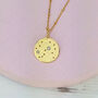 Zodiac Constellation Necklace With White Sapphires, thumbnail 2 of 7