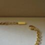 Anchor 3mm Chain Bracelet 18 K Gold Plated Adjustable Gift, thumbnail 3 of 5