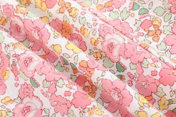 Edith Pink Floral Frill Dress, 7 of 9