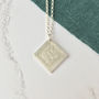 Personalised Sterling Silver Entwined Monogram Necklace, thumbnail 3 of 4