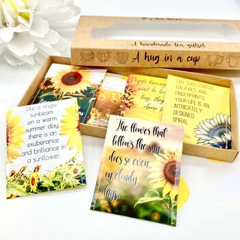 Sunflower Themed Tea Gift | Encouragement Gift | Gardener Gift, 2 of 11