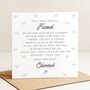 Personalised Special Verse Birthday Card For Friend Him, thumbnail 1 of 8