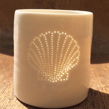 Sea Shells Porcelain Tea Lights, 4 of 5