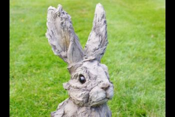 38cm Tall Rabbit Hare Figurine Indoor Or Garden Decor, 2 of 7