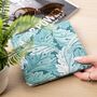 Blue Badge Holder In William Morris Acanthus Teal, thumbnail 2 of 5