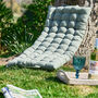 Olive Green Padded Garden Mattress Cushion, thumbnail 1 of 5