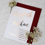 Gold Foil Calligraphy Wedding Invitation, thumbnail 5 of 7