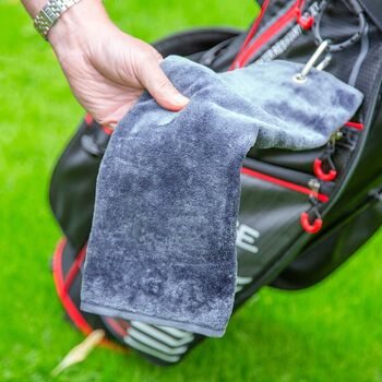 Cotton Velour Tri Fold Golf Towel, 5 of 7
