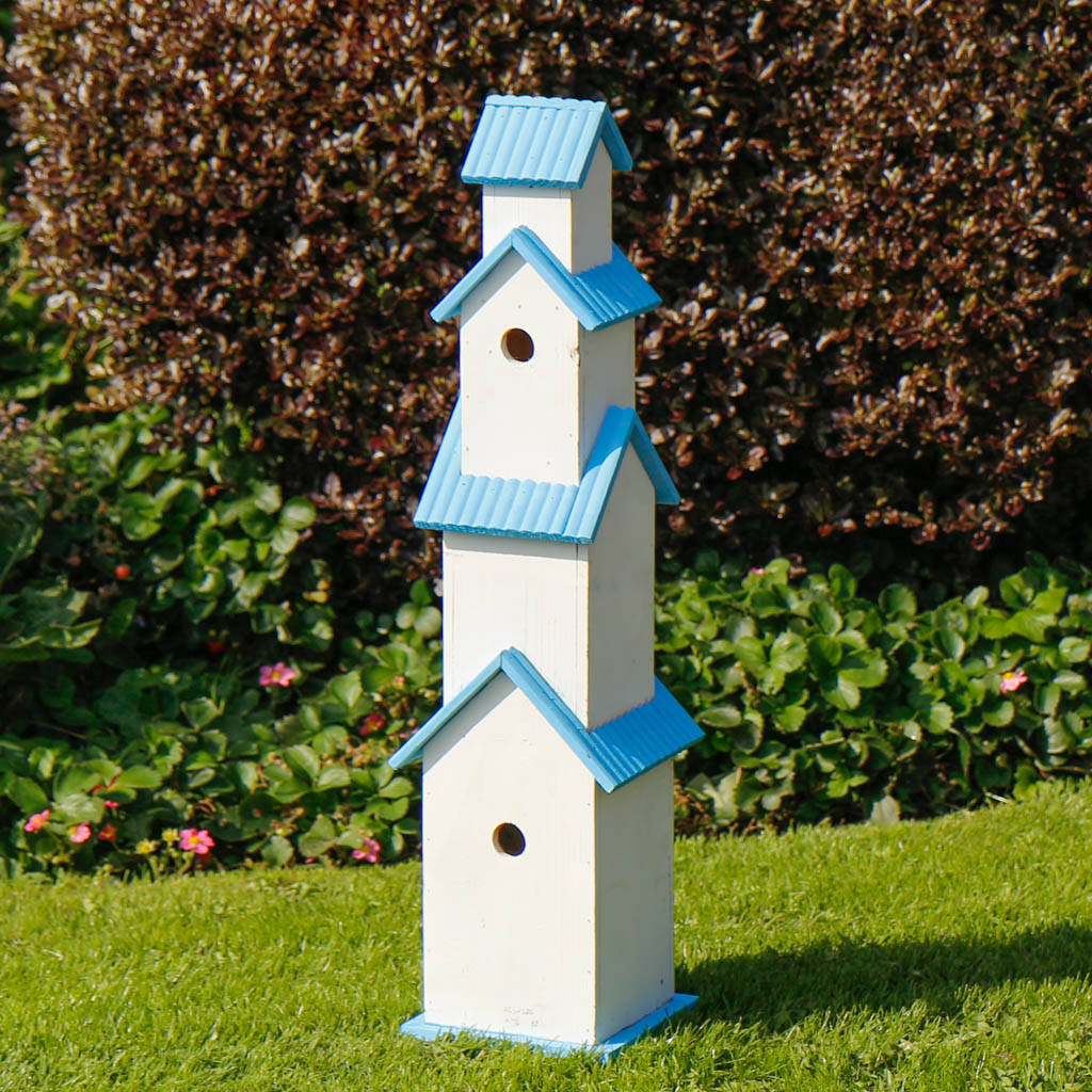 Tall Free Standing Garden Bird House By Dibor | notonthehighstreet.com