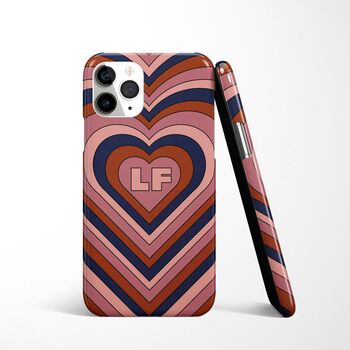 Heart Personalised Initial Phone Case, 3 of 9