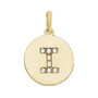 Round Cz Initial Pendant, thumbnail 9 of 12