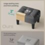 Ottoman Footstool Cushion Seat Stool, thumbnail 3 of 6