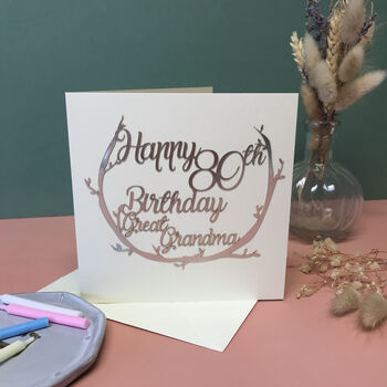 Personalised 80th Birthday Card For Mum, 4 of 12