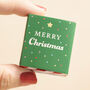 Tiny Matchbox Ceramic Christmas Tree Token, thumbnail 3 of 3