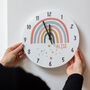 Modern Rainbow Personalised Name Bedroom Clock, thumbnail 1 of 10