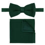Wedding Handmade Knitted Bow Tie In Dark Green, thumbnail 2 of 6