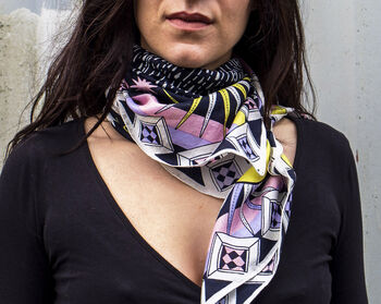 'Summer Solstice' Luxurious Pure Silk Scarf, 2 of 11