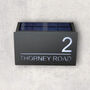 Comtempory Solar Powered Front Door House Sign, thumbnail 4 of 7
