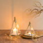 Pyramid Shaped Glass Candle Holder, thumbnail 5 of 6