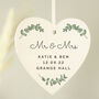 Personalised Botanical Wooden Heart Decoration, thumbnail 3 of 4