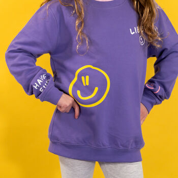 Children's Personalised Scribble Smiley Sweatshirt, 3 of 12